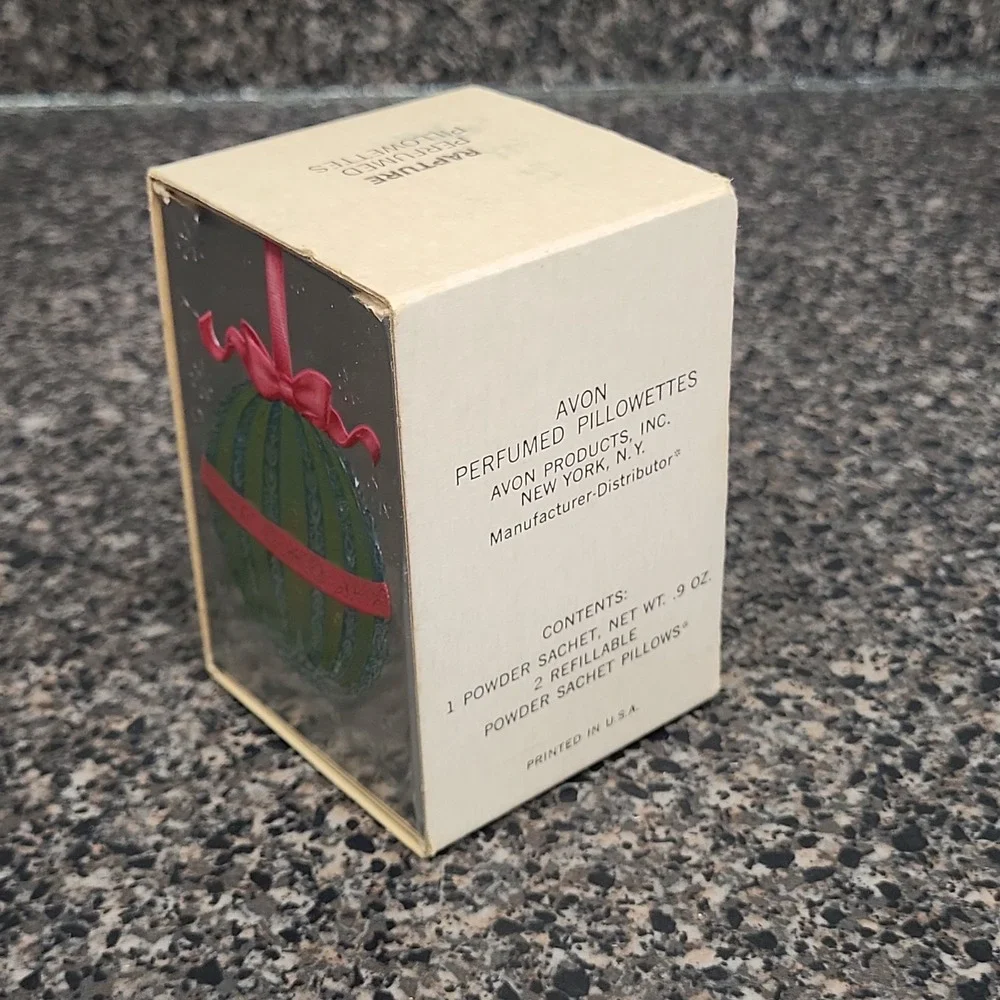 VINTAGE Avon Rapture Perfumed‎ Pillowettes  Powder Satchet & 2 Satchet Pillows
